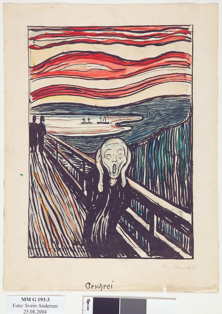 Scream coloured litho 1895-1